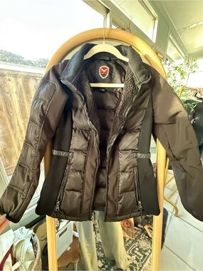 1 Madison Black Quilted Puffer Jacket Women’s Size Small
